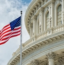 U.S. Capitol Building and American flag