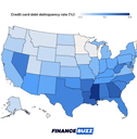 Credit card debt delinquency rate