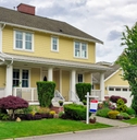 Nicely landscaped front yard of luxury residential house for sale