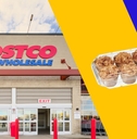 Costco storefront and muffins