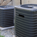 HVAC system outside residential home