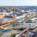 Downtown Hickory North Carolina aerial