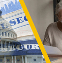 bipartisan social security proposal and woman using calculator