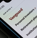 Vanguard website on smartphone