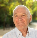 Portrait of cheerful senior man