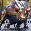 Charging Bull sculpture in New York City