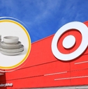Target store exterior with dinnerware set