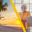 key west florida and retirees with moving boxes
