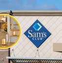 Sam's Club exterior with decorative pumpkins