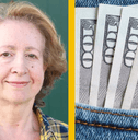 65-year-old woman and cash in pocket