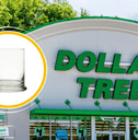 Collage of Dollar Tree and a drinking glass product 