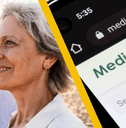 couple on beach and medicare website