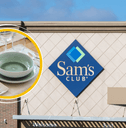 Collage of Sam's Club storefront and a plate and bowl product