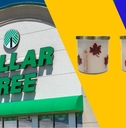 Dollar Tree store with fall andles