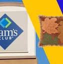 Sam's Club with fall pillow
