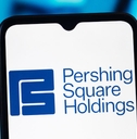 pershing square holdings logo on mobile phone