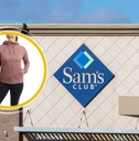 Sam's Club store with zip up jacket