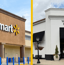 Collage of Walmart storefront and Williams Sonoma