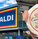 Aldi next to Camembert soft ripened cheese