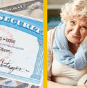 social security card and elderly couple