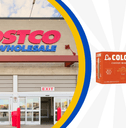 Costco storefront with La Colombe pumpkin spice latte