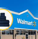 Walmarts storefront with towels 
