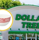 X Little Kitchen Luxuries To Snag at Dollar Tree, storefront and ceramic bowl