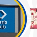 Sam's Club storefront and strawberry champagne kettle corn