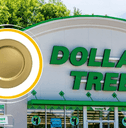 Dollar Tree gold plate