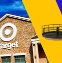 Target storefront with caddy organizer