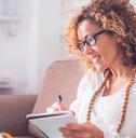 Woman working on computer