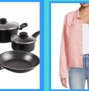 two products featured on walmart best under 30 list, jacket and cookware