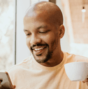 person using cell phone