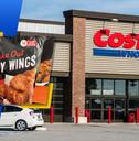 Costco store exterior with Foster Farms Take Out Crispy Wings