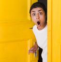A surprised woman