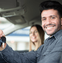 person holding car keys