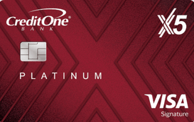 Credit One Bank® Platinum X5 Visa®