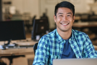 Man smiling