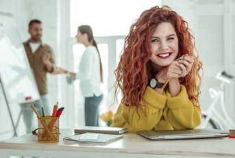 Smiling young woman