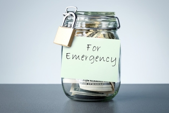 emergency fund jar with lock on it