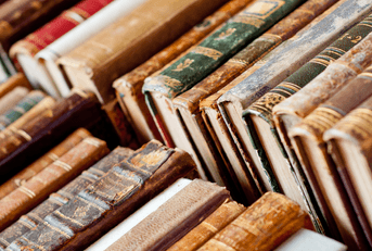 Stack of old books