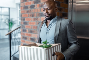 Man quitting job