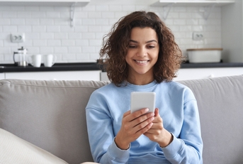 Woman using phone