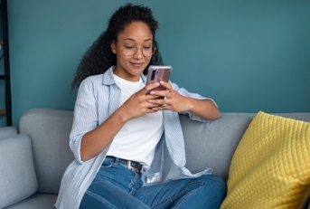 Woman with phone