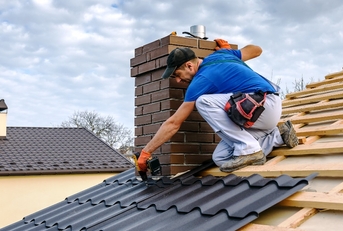 master roofer covers the roof