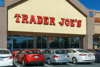 trader joes store front cars
