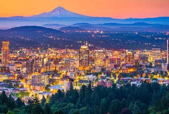 Portland Oregon USA Skyline