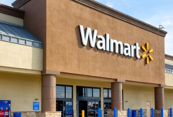 Walmart store exterior and trademark logo