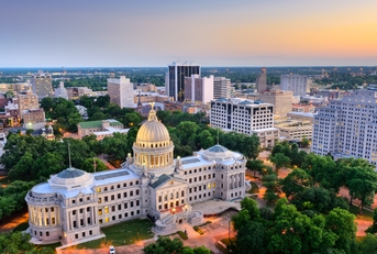 Jackson Mississippi skyline
