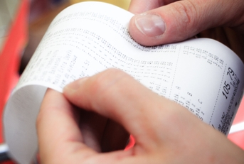 paper check receipt